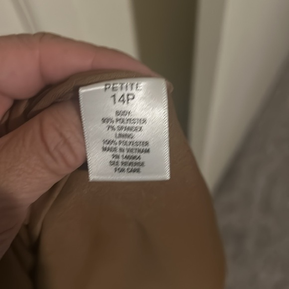 Roz & Ali, faux brown suede, flare dress - Picture 4 of 4